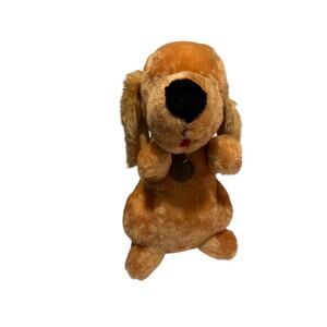 1979 Dakin Crocker National Bank Cocker Spaniel Stuffed Plush Toy 12”